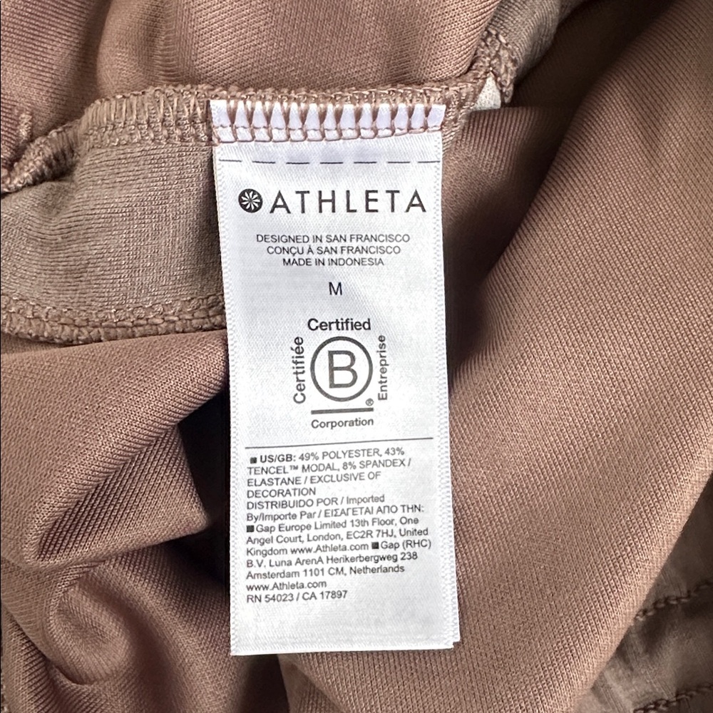Athleta Seasoft Midrise 4” Drawstring Active Shorts in Taupe - Picture 8 of 8